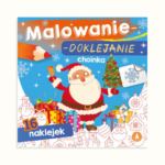 Malowanie-doklejanie. Choinka