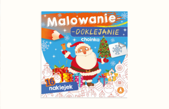 Malowanie-doklejanie. Choinka