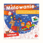 Malowanie-doklejanie Renifer
