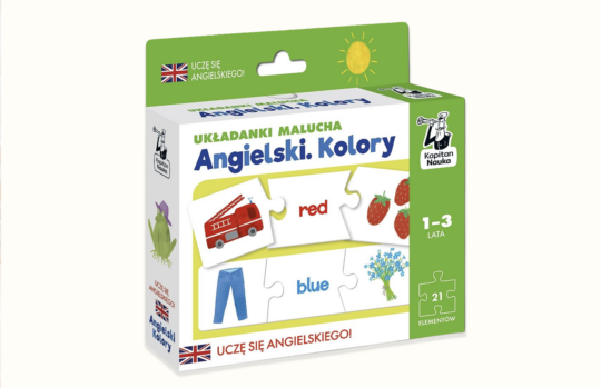 Układanka Kolory Angielski Kapitan Nauka