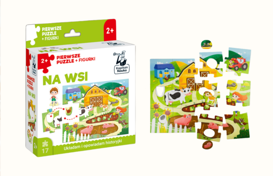 Edukacyjne puzzle dla najmłodszych na wsi Kapitan Nauka