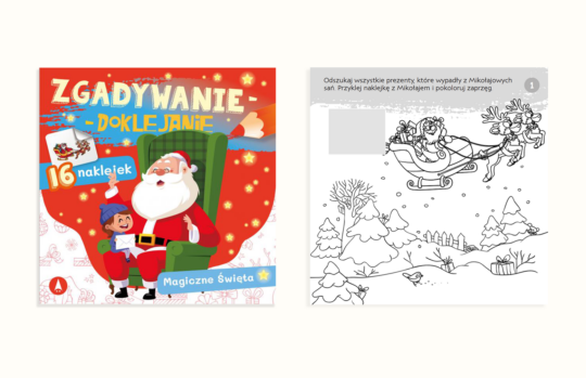 Zgadywanie-doklejanie. Magiczne święta