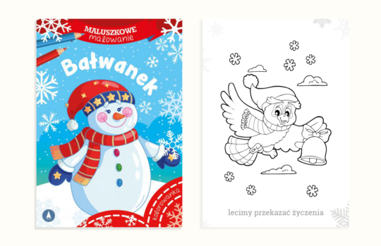 Maluszkowe malowanie. Bałwanek