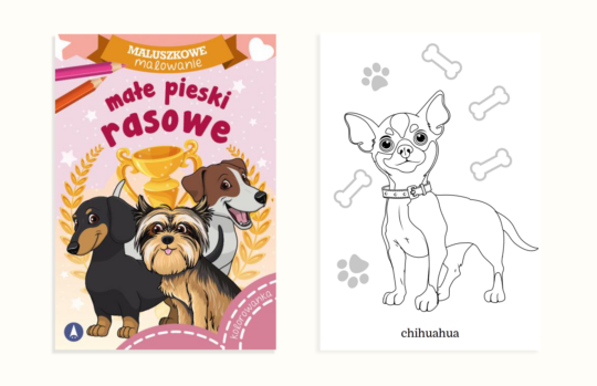 Maluszkowe malowanie. Małe pieski rasowe