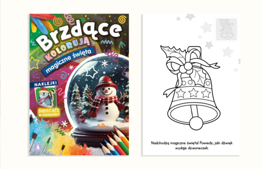 Brzdące kolorują. Magiczne święta (naklejki świecące w ciemności)