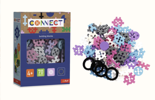 Różowe klocki konstrukcyjne Connect
