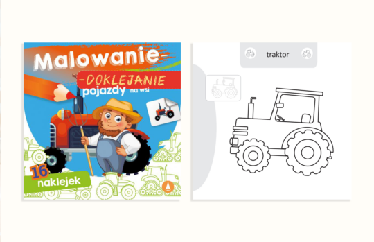 Malowanie-doklejanie. Pojazdy na wsi
