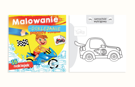 Malowanie-doklejanie. Pojazdy wyścigowe