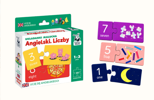 Układanka malucha Angielski. Liczby